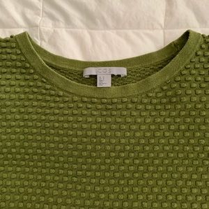 COS textured weave cotton tunic sweater - sz M